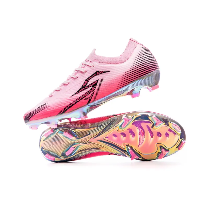 Saibi AG Rubber Short Studs Soft Ground Cushioning, Slip Resistant, And Abrasion Resistant Soccer Shoes Unisex Pink-2