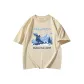 Apricot-Short-Sleeved-Snow Mountains Black
