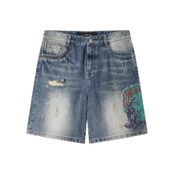 JOHN RICHMOND SS24 Denim Shorts Men's Dark Denim Blue