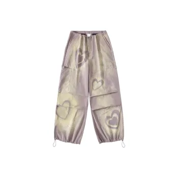 CONP Casual Pants Unisex Gray Purple