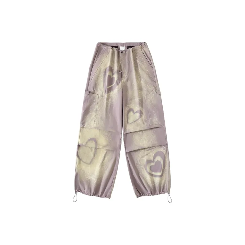 CONP Casual Pants Unisex Gray Purple-0