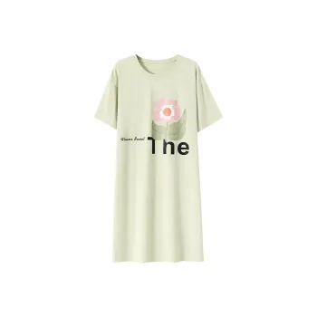 FENTENGCARE Nightgown Women's Light Green