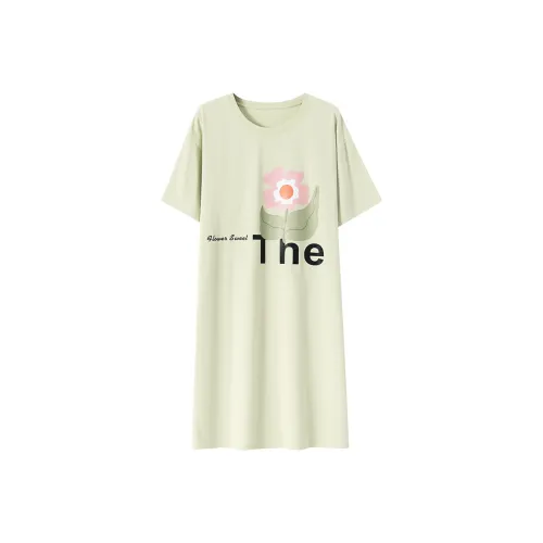 FENTENGCARE Nightgown Women's Light Green