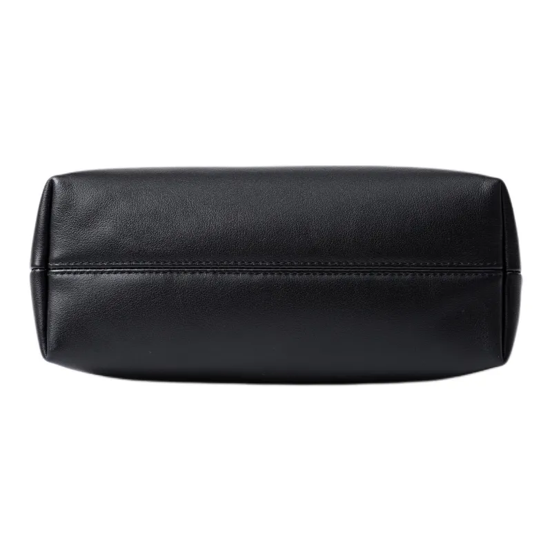 FION Cow Leather Shoulder Bag Regular Women's Classic Black-7