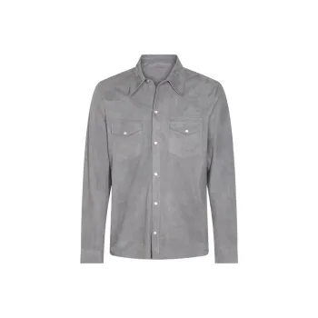 SALVATORE SANTORO Suede Shirt Jacket