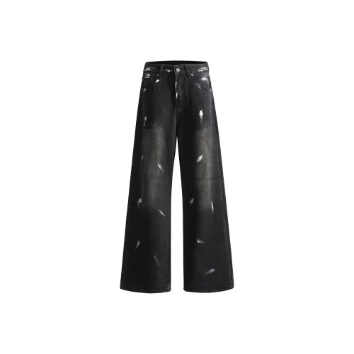 JASONWOOD Cowboy On The Run Jeans Unisex Dirty Dyed Black