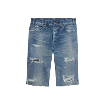 CELINE Denim Shorts Men Blue