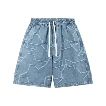 OLRIK Denim Shorts Unisex Light Blue