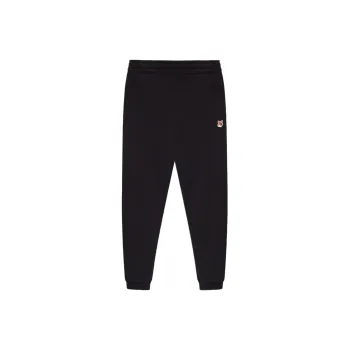 Maison Kitsune Fox Head Patch Elastic Waist Jogging Pants