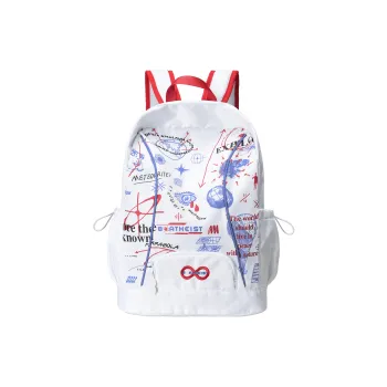 8atheist Polyester Backpack Regular Unisex White