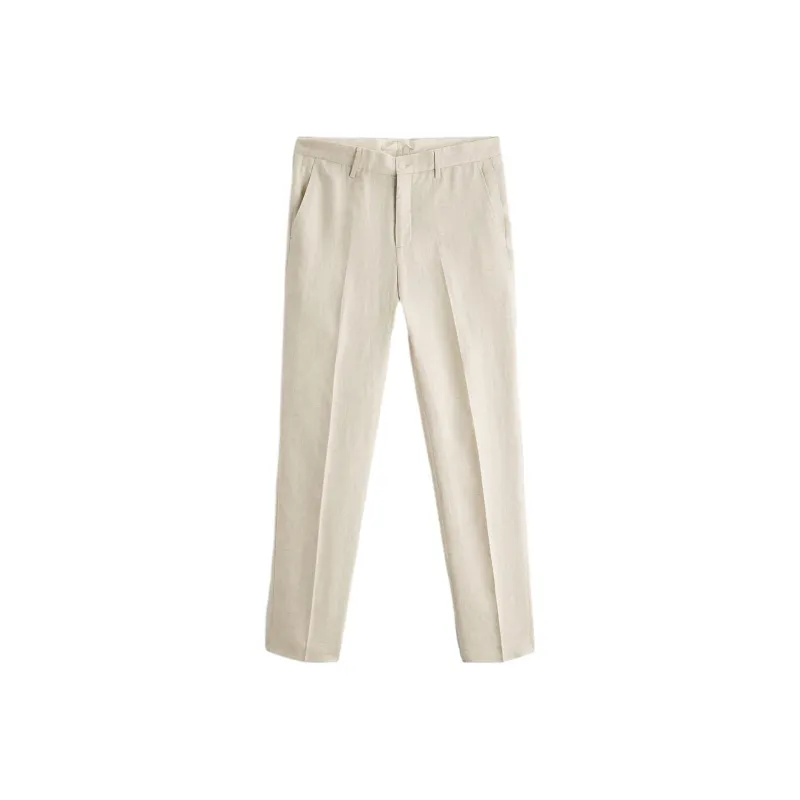ZARA Suit Trousers Men Beige-0