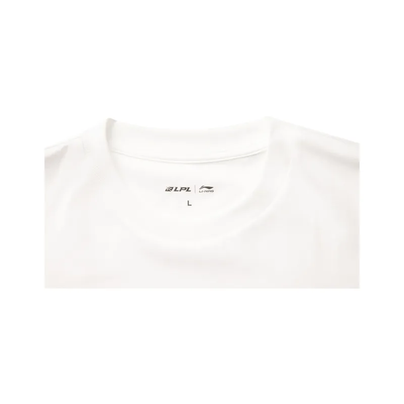 LiNing x Lpl Sports Life Collection T Shirt Unisex Ecru-2