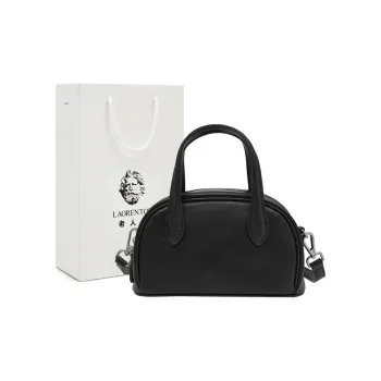 Old Man's Head Top Grain Cow Leather Handbag Women's Multicolor