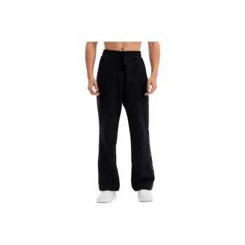 DECATHLON DOMYOS Knitted Sweatpants Men's Graphite Black