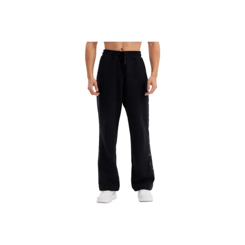 DECATHLON DOMYOS Knitted Sweatpants Men's Graphite Black