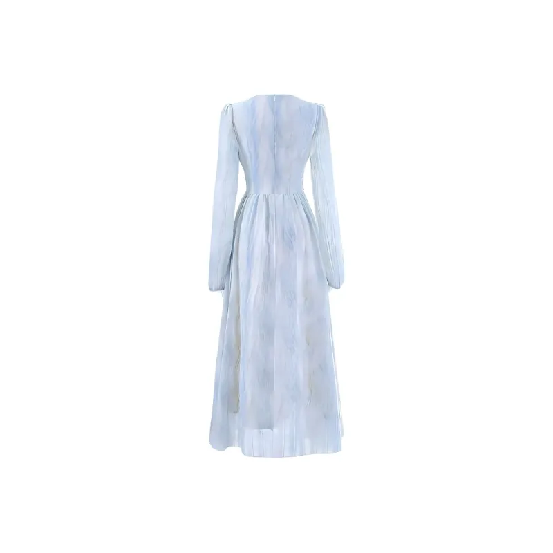TENNE GIRL Long Sleeved Dress Women's Light Green-1