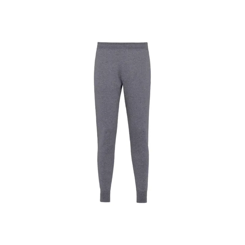 PRADA Tapered leg Cashmere Track Pants-0