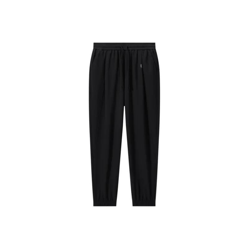 GXG Drawstring Casual Pants Men's Black-0