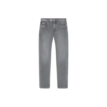 VERSACE Logo Patch Skinny Jeans