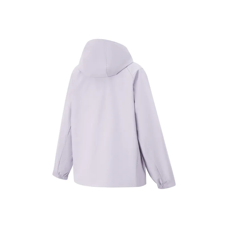 LiNing Fitness Series Trench Coat Women's Sea Salt Purple-1