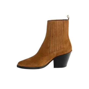 JONAK Monti Tan Short Chelsea Boots Women's Brown
