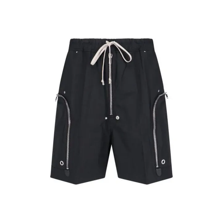 RICK OWENS Bauhaus Bela Drawstring Shorts-0