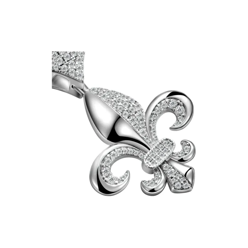 APORRO Iris Niche Patchwork Zircon Elegant Pendant Unisex-2