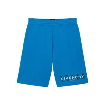 Givenchy X Josh Smith 4G Reaper Reverse Logo Bermuda Shorts