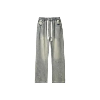 WHELVE Jeans Unisex Yellow Mud