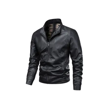 PIERRE CARDIN Leather Jacket Men's