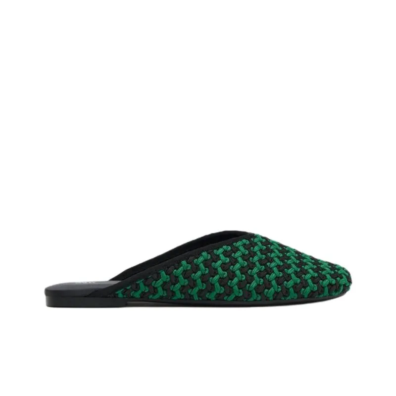 ZARA Abrasion Resistant Closed Toe Slippers Women's Green-1