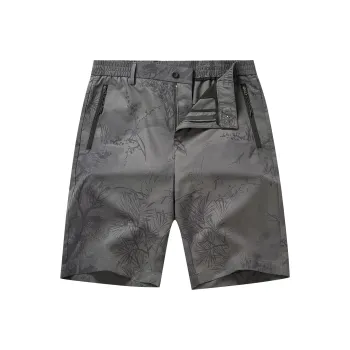 Dance With Wolves Casual Shorts Men's Medium Grey/navy
