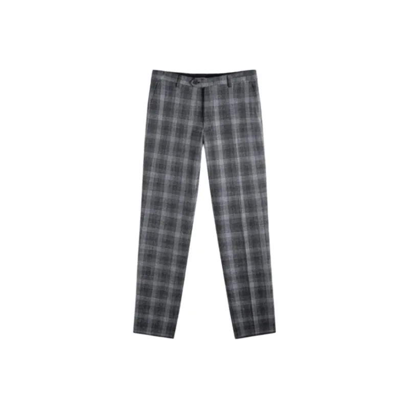 GXG Suit Trouser Men's Black Gray Plaid-0