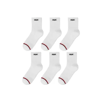 PEAK Mid Calf Socks Unisex 6 Pack