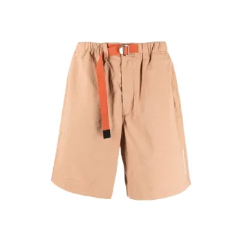 KENZO Logo print Belted Shorts