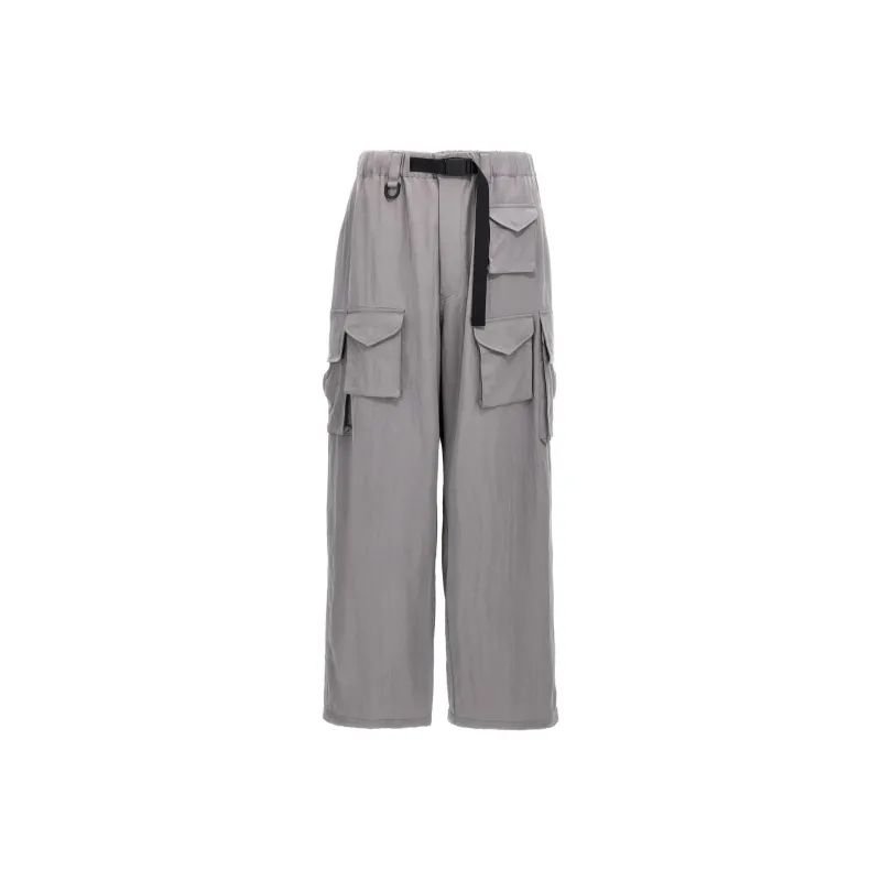 Y 3 Free Shipping With AdiClub Y 3 Washed Twill Cargo Pants-0