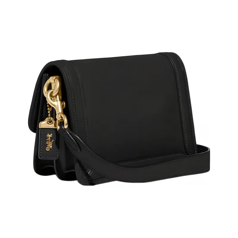 COACH Hero Leather Small Square Bag Shoulder Bag Crossbody Bag Mini Women's Black-1