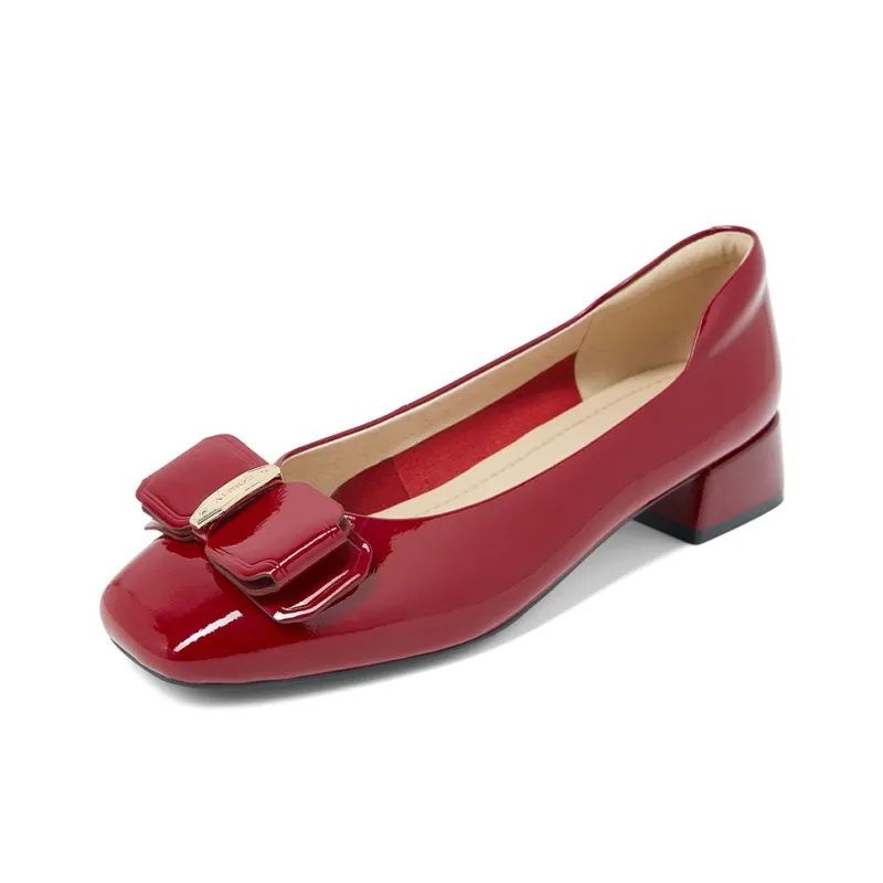 COMELY High Heels Women's Bordeaux Red, Cream White-1