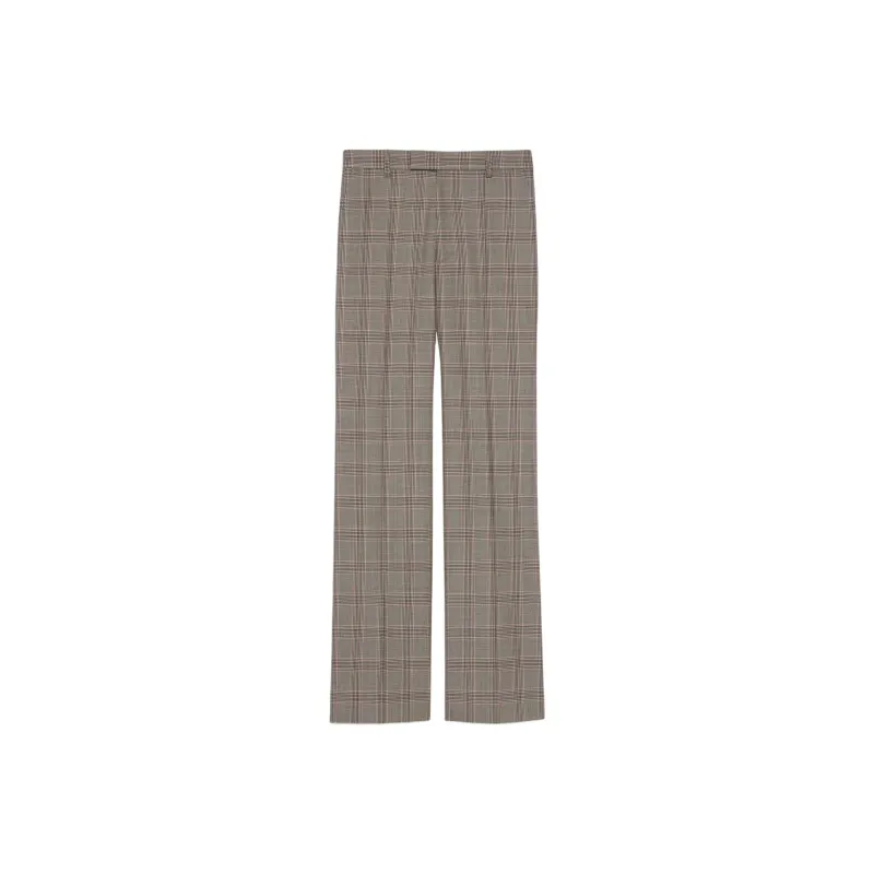 GUCCI Prince Of Wales Wool Check Pants-0
