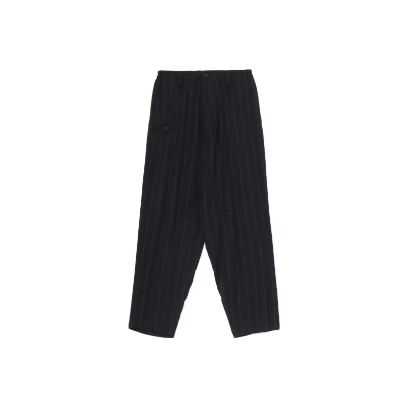 Yohji Yamamoto Pinstriped Tailored Trousers-0