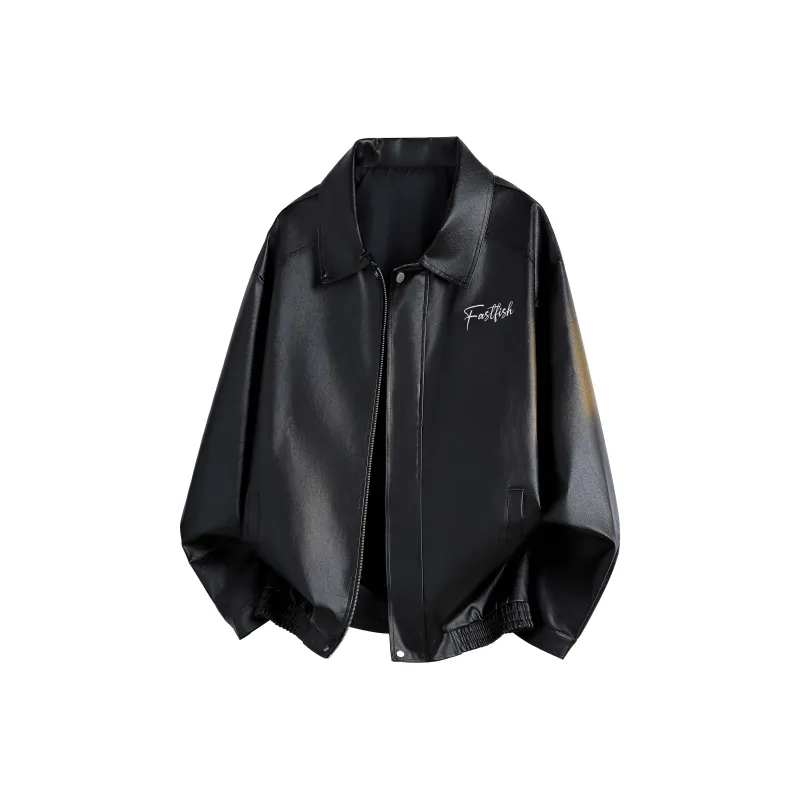FASTFISH Leather Jackets Unisex-0