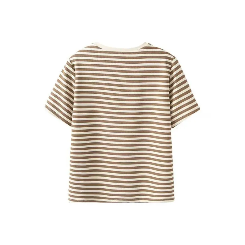 Flowers In Water Regular T Shirt Women's Ecru-3