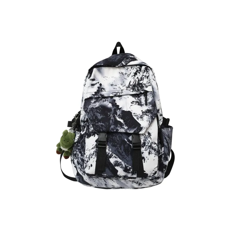 KAMLUI Nylon Backpack Unisex Gray/Black/Khaki/Green/Blue/Pink-2