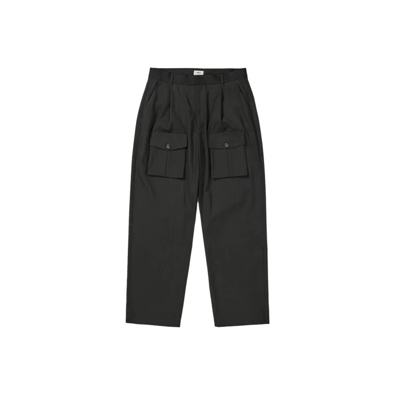Mmlg SS25 Cargo Pants Unisex Charcoal Gray-0