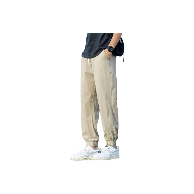 Tonlion Casual Pants Unisex Light Khaki-0