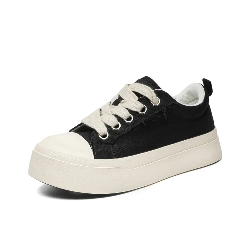 OFFER AITR Slip Resistant, Breathable, Lightweight Low Top Canvas Shoes Men's Black-1