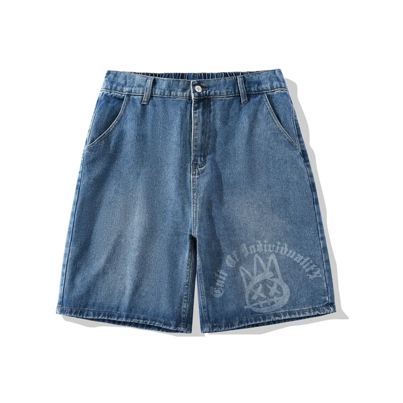 CULT OF INDIVIDUALITY Denim Shorts Unisex-0