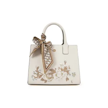 RED DRAGONFLY Cow Leather Handbag Regular Women's Ecru