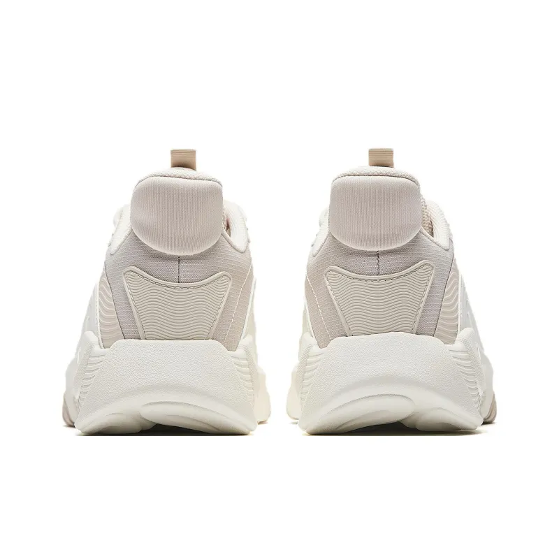 Anta Anti Slip Wear Resistant Low Top Casual Shoes Women's Ivory White-4