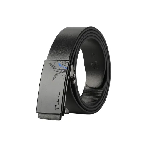 15 MINS Cow Split Leather Belts Men's Width 3.3cm